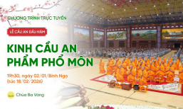 🔴[TRỰC TIẾP] Lễ cầu an đầu năm: Kinh cầu an Phẩm Phổ Môn | Ngày 02/01/Bính Ngọ