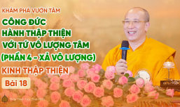 [Video] Công đức hành Thập Thiện với Tứ vô lượng tâm (Phần 4: Xả vô lượng) - Kinh Thập Thiện (Bài 18)