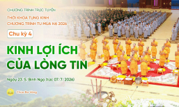 🔴[TRỰC TIẾP] Chu kỳ 4, 2026: Thời khóa tụng kinh Chương trình tu mùa hạ | Ngày 23/5/Bính Ngọ