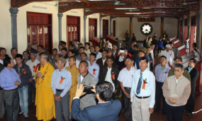 Đoàn đại biểu các dân tộc trên địa bàn tỉnh Quảng Ninh về tham quan chùa Ba Vàng