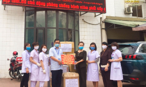 Phật tử chùa Ba Vàng tiếp tục hỗ trợ các đơn vị y tế tỉnh Quảng Ninh trong công tác phòng chống dịch COVID-19