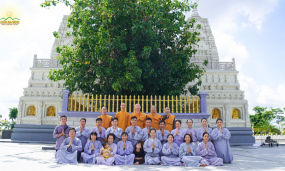 Sư Phụ Thích Trúc Thái Minh và chư Tăng chùa Ba Vàng thăm đạo tràng Trúc Minh trong chuyến công tác Phật sự tại miền Nam