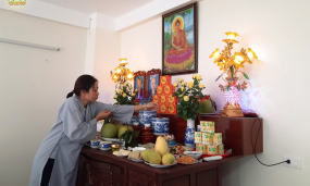 Phật tử tinh tấn tu tập - thiết thực báo đền  ân Sư Tổ