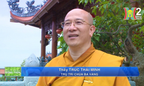 Đài phát thanh và truyền hình Hà Nội đưa tin về Lễ hội Hoa Cúc chùa Ba Vàng - Hướng về miền Trung