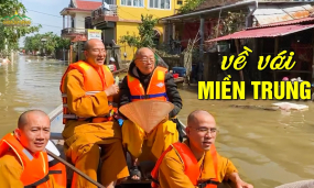 Hành trình từ thiện về miền Trung của Thầy Thích Trúc Thái Minh và chư Tăng chùa Ba Vàng