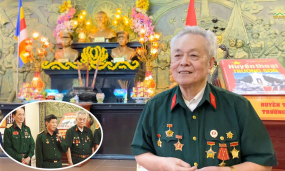 Cảm xúc khi về chùa Ba Vàng của cán bộ TTTC thăm chiến trường xưa quân TN Việt-Lào bộ đội Trường Sơn