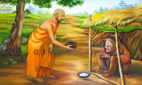 Khất thực độ người nghèo - Tấm lòng từ bi cao cả của Tôn giả Đại Ca Diếp