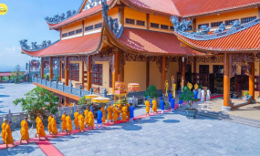 Lễ giỗ Tổ sư Tuệ Bích Phổ Giác: Chư Tăng Ni và Phật tử chùa Ba Vàng nguyện tiếp truyền mạng mạch Phật Pháp được trường tồn ở thế gian
