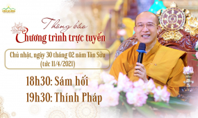 Thông báo chương trình trực tuyến ngày 30/02/Tân Sửu