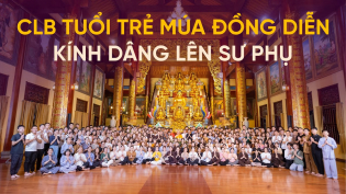 CLB Tuổi trẻ múa đồng diễn kính dâng lên Sư Phụ Thích Trúc Thái Minh