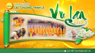 THÔNG BÁO: Lễ Vu Lan chùa Ba Vàng PL.2568 - DL.2024