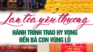 Hành trình trao hy vọng, gửi yêu thương đến bà con vùng lũ