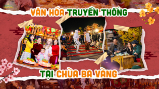 Trải nghiệm Tết truyền thống tại chùa Ba Vàng: Chợ quê, trò chơi dân gian và hơn thế nữa