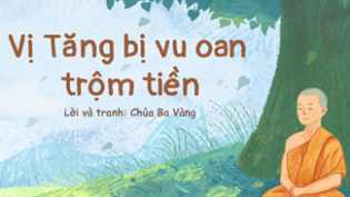 Truyện tranh: Câu chuyện vị Tăng bị vu oan trộm tiền