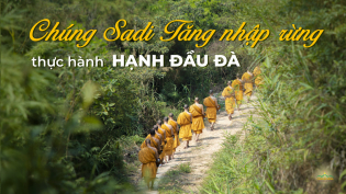 Chúng Sadi Tăng nhập rừng - thực hành hạnh đầu đà cao quý