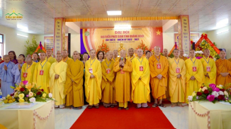 Đại đức Thích Trúc Thái Minh cùng chư Tăng chùa Ba Vàng tham gia Ban Trị sự Phật giáo tỉnh Quảng Bình nhiệm kỳ 2022 - 2027