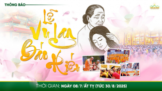 Thông báo: Lễ Vu lan chùa Ba Vàng PL.2569 - DL.2025