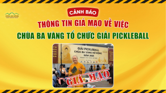 [Сảnh báo] Thông tin giả mạo về việc chùa Ba Vàng tổ chức giải Pickleball
