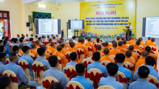 Tăng Ni, Phật tử chùa Ba Vàng tham dự Hội nghị tuyên truyền, phổ biến pháp luật về tín ngưỡng, tôn giáo năm 2026