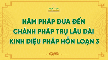 Năm Pháp Đưa Đến Chánh Pháp Trụ Lâu Dài - Kinh Diệu Pháp Hỗn Loạn 3