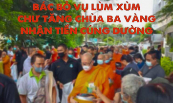 [Video] Bác bỏ vụ lùm xùm chư Tăng chùa Ba Vàng nhận tiền cúng dường