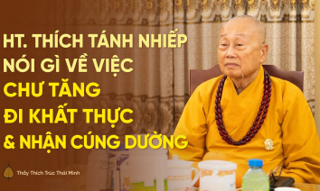 [Video] Phỏng vấn Hoà thượng Thích Tánh Nhiếp về việc chư tăng đi khất thực và nhận sự cúng dường