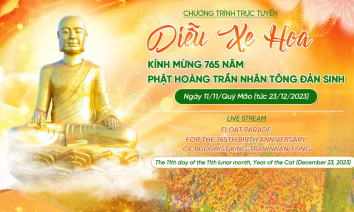 [Video] Diễu hành rước xe hoa kính mừng 765 năm Phật hoàng Trần Nhân Tông đản sinh