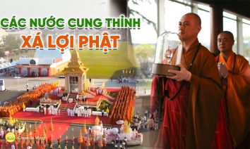 Hướng về kỷ niệm ngày Đức Phật nhập Niết bàn - Hình ảnh các nước trên thế giới cung rước Xá lợi Phật