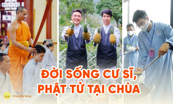 Đời sống của cư sĩ, Phật tử tập tu tại chùa - Nếp sống chốn thiền môn