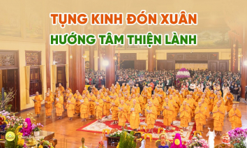 [Video] Tụng kinh đón xuân – hướng tâm thiện lành, nguyện cầu năm mới bình an