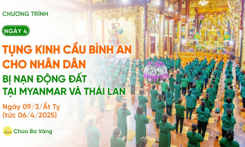 [Video] Ngày 4 - Tụng kinh cầu bình an cho Nhân dân bị nạn động đất tại Myanmar và Thái Lan | Ngày 09/3/ÂT