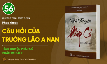 [Video] Pháp thoại: 'Câu hỏi của Trưởng lão A-nan' | Tích truyện Pháp Cú (Phẩm IV: Bài 9)