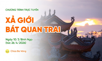 [Video] Xả giới Bát quan trai | Ngày 10/3/Bính Ngọ