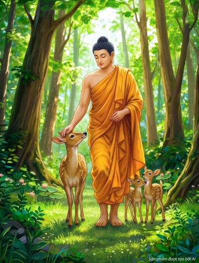 Đức Phật yêu thương muôn loài chúng sinh (ảnh minh họa)
