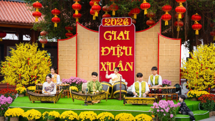 Nhạc ngũ âm - Giai điệu hân hoan giữa sắc xuân Ba Vàng