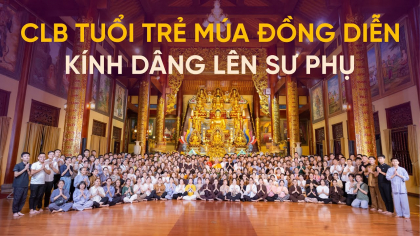 [Video] CLB Tuổi trẻ múa đồng diễn kính dâng lên Sư Phụ Thích Trúc Thái Minh