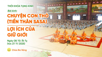 [Video] Thời khóa tụng kinh tu tập Bát quan trai giới | Ngày 08/10/Ất Tỵ