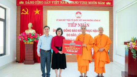 Lan tỏa lòng từ bi: Chùa Ba Vàng chung tay hỗ trợ đồng bào khắc phục thiệt hại do bão số 10