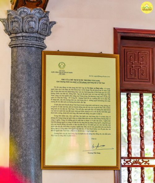Bức thư của chủ tịch nước Trương Tấn Sang