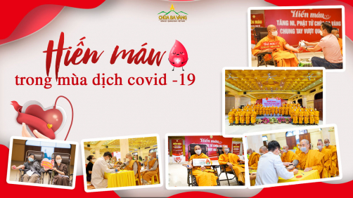 Chư Tăng Ni, Phật tử tham gia hiến máu chung tay vượt qua dịch Covid-19