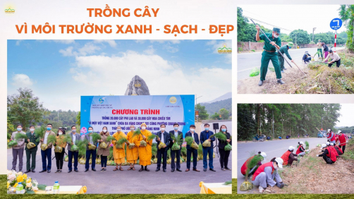 50.000 cây xanh được trồng bởi chư Tăng Ni, Phật tử chùa Ba Vàng