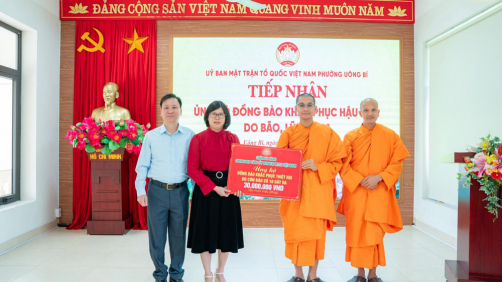 Lan tỏa lòng từ bi: Chùa Ba Vàng chung tay hỗ trợ đồng bào khắc phục thiệt hại do bão số 10