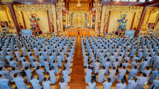 Tứ chúng chùa Ba Vàng dũng mãnh phát tâm Bồ đề - Vì hạnh phúc cho bản thân, vì hạnh phúc cho muôn loài chúng sinh