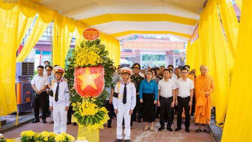 Bắc Ninh: Lễ cầu siêu trước khi lấy mẫu hài cốt 19 liệt sĩ để giám định ADN tại Nghĩa trang liệt sĩ xã Hiệp Hòa