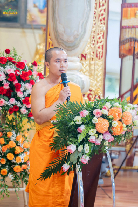 Đại đức Thích Trúc Bảo Duyệt cung tuyên Lược sử Tổ Sư