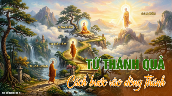 Tứ Thánh quả là gì? Cách đoạn trừ khổ đau, bước vào dòng Thánh