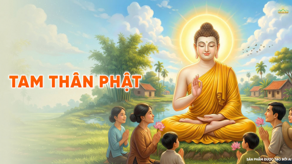 Tam thân Phật là gì? Giải mã pháp thân, báo thân, ứng hóa thân của Ngài