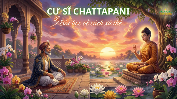 Thánh cư sĩ Chattapani “phớt lờ” quân vương và bài học xử thế