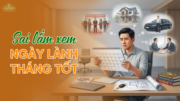 Sai lầm chọn ngày lành tháng tốt và cách tạo phúc không phụ thuộc ngày giờ