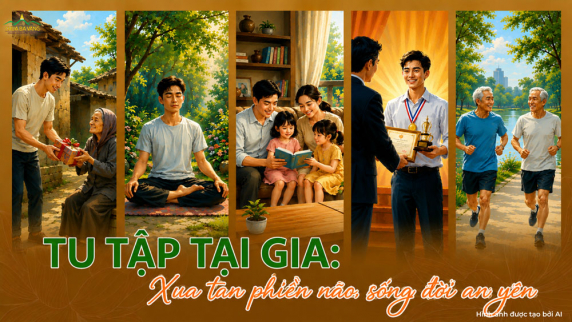 Cách tu tập tại nhà: 3 bước văn - tư - tu giúp tâm an, bớt phiền não